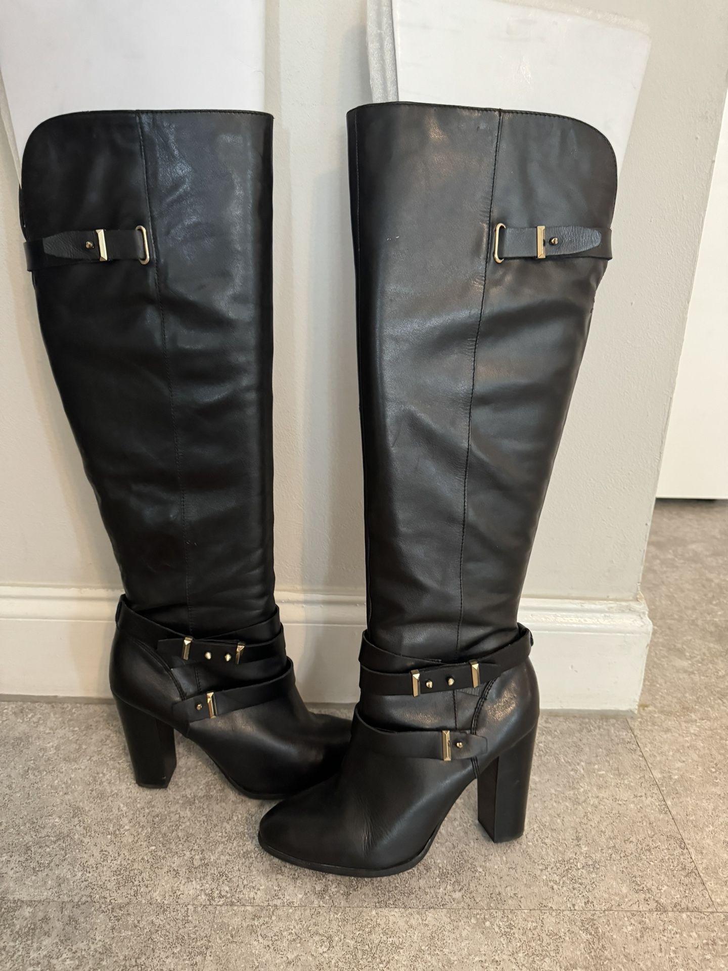 Aldo Black Leather Boot
