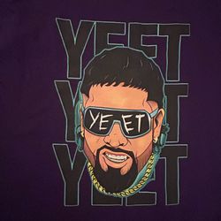 Jey Uso YEET Purple T-shirt XL  WWE Wrestling Tee The Usos
