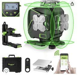 HUEPAR 360 Degree Sell Leveling 16 lines Cross Line Laser Level (S04CG/CR)