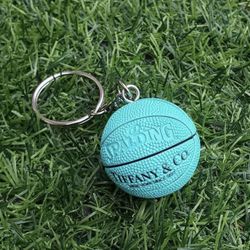 New  Marked Tiffany & Co. Basketball Keychain 