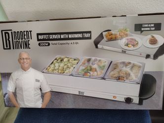 NEW!! Never Opened!! Buffet Server with Warming Trays!!