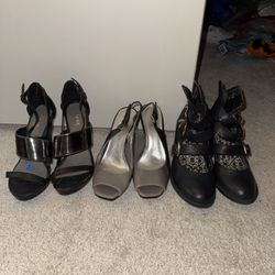 Heels And Ankle Boots - Size 6.5