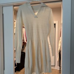Women’s Vote Cream Sweater Knit Dress Size Small 