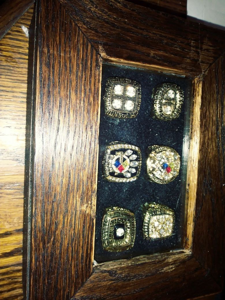 Superbowl wknd. Special.Pittsburgh Steelers 6 championship ring set