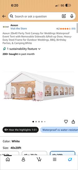 20x40ft Wedding Tent