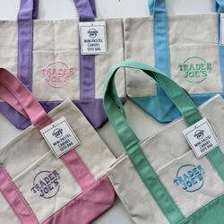 Pastel Mini Trader Joes Bags