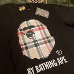 Bape X Burberry T-Shirt Size M