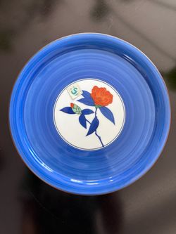 Vintage Nishiyama Hasami Camellia Flower 6” Plate