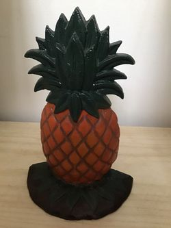 Pineapple iron decor doorstopper door stop