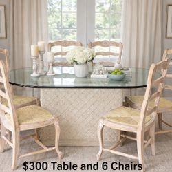 Dining Room Table And 6 Chairs 