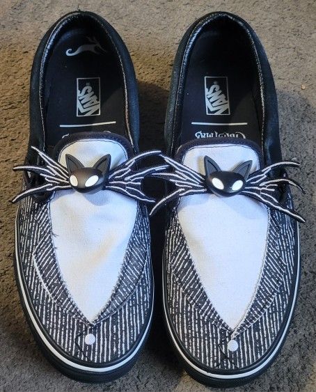 Van Nightmare Before Christmas Jack Skellington Slip Ons 