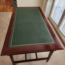 Leather Top Office Table