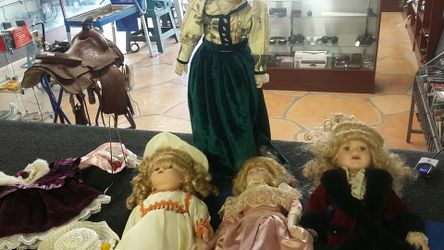 Victorian pansies collection porcelain dolls