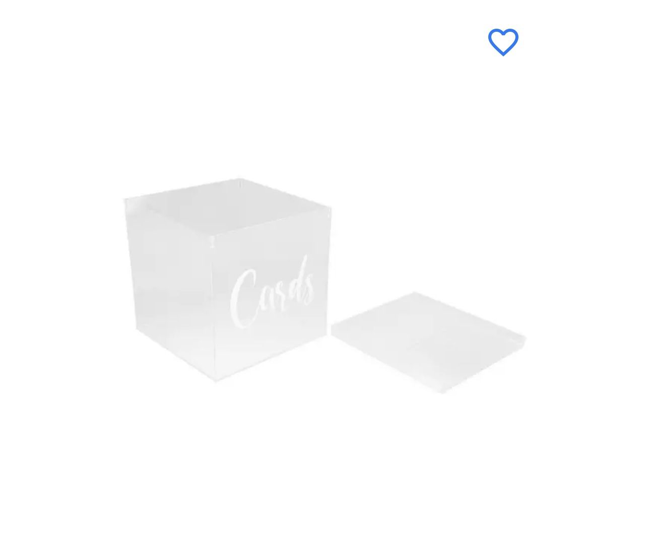 Gift Card Acrylic Box For Wedding And Birthday Party