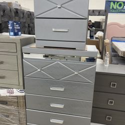 New Grey Chest With Matching Nightstand
