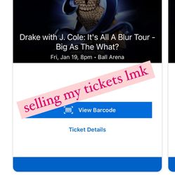Drake And J-Cole It’s All A Blurr Tour. Jan 19th. 