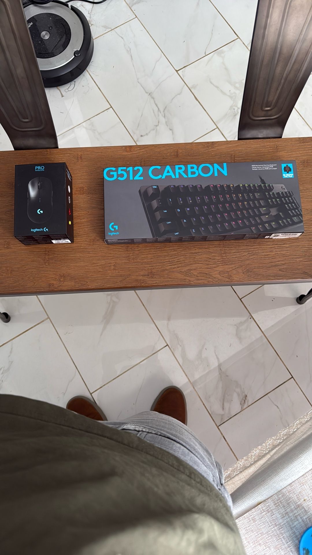 Brand New Unopened G512 Carbon keyboard && G Pro wireless gaming keyboard and mouse