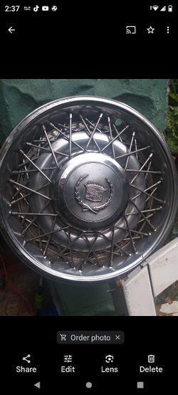 4 Cadillac Fleetwood Wire Hubcaps