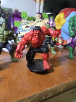 Red Hulk figure. 