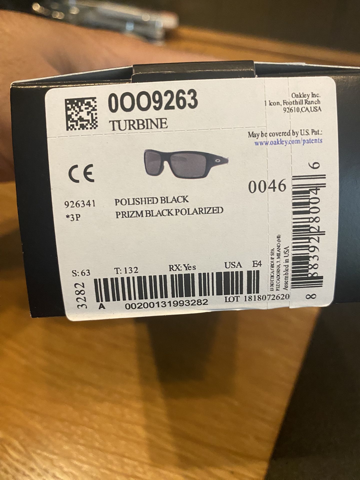 Oakley turbine prizm black polarized