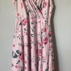 Cute Pink Summer Dress Small
