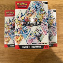 Pokemon Scarlet & violet Prismatic Evolutions Booster Bundle Pokemon Cards
