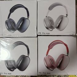Brand New P9 Pro Max Wireless Over-Ear Headphones - Silver, Blue, Black, Pink!
