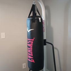 Punching bag with base