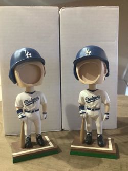 Dodgers photo bobble heads.