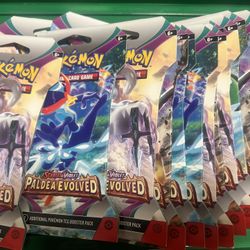 Paldea Evolved Sleeved Booster Packs 