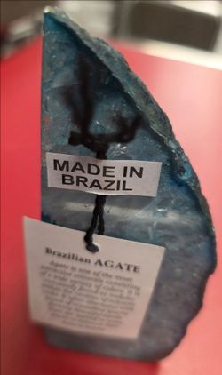 Brazilian Agate Blue Polished Stone