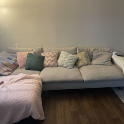 West Elm Couch Harmony 2-Piece Chaise Sectional