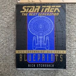 Star Trek: The Next Generation U.S.S. Enterprise NCC-1701-D Blueprints by Rick Sternbach. 