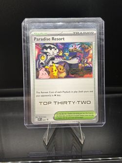 Pokemon 2025 World Championship TOP 32 STAMPED Paradise Resort