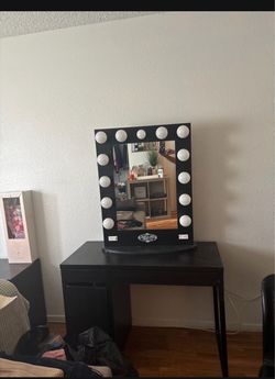 Vanity with mirror