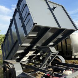 New 8x4x12 SCISSOR LIFT Hydraulic Dump Trailer 🔥