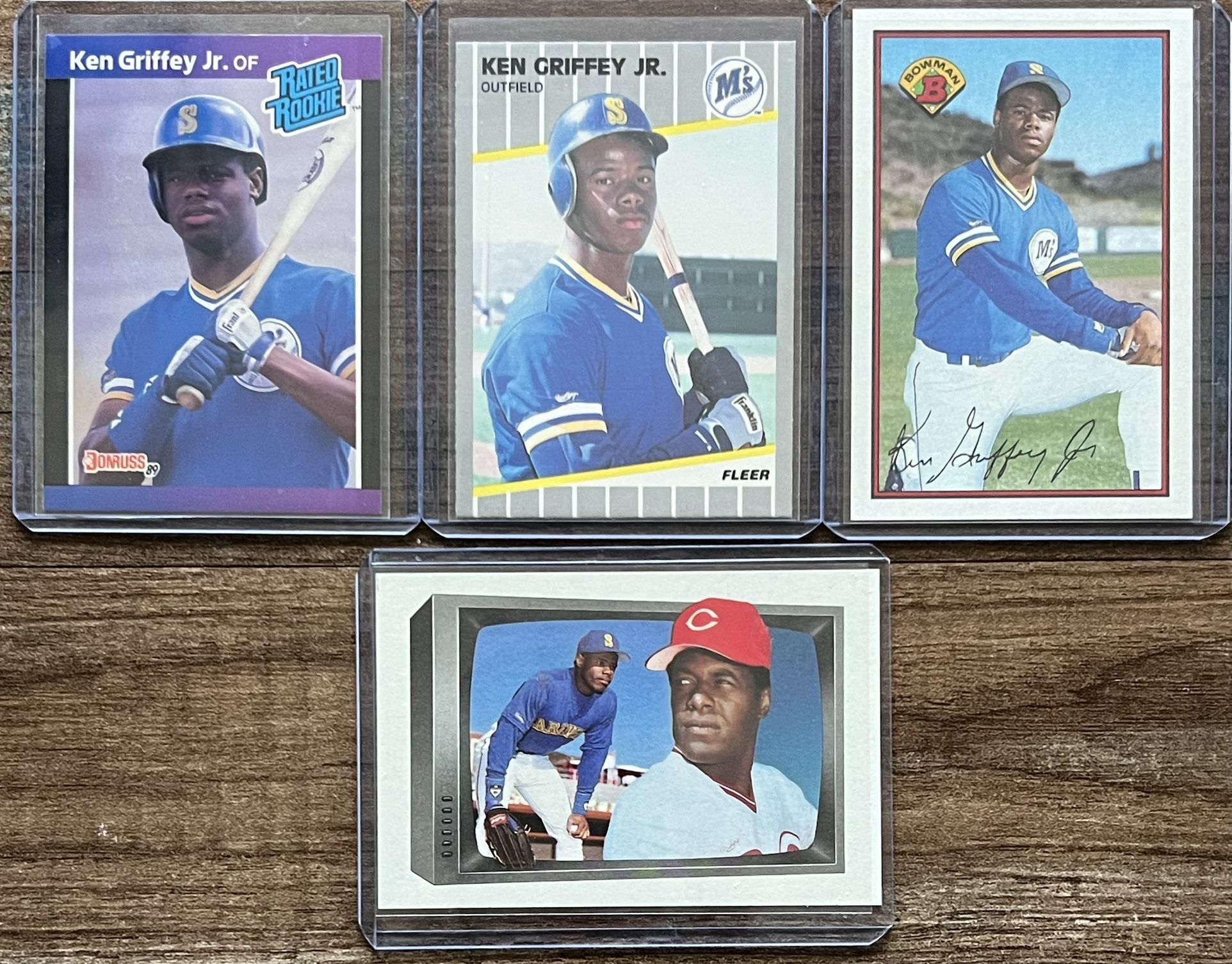 Ken The Kid Griffey Jr 1989 Rookie Baseball Card Bundle