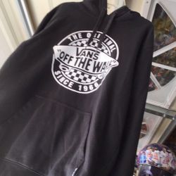 Black Vans Off The Wall OG 66 Pullover Hoodie Size Youth S