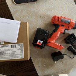 Black And Decker Drill with Battery