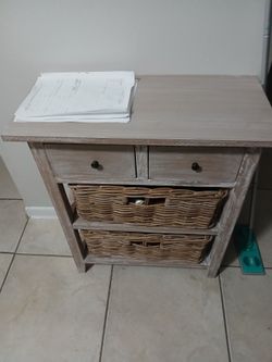 2 Drawer Shelf. Nightstand