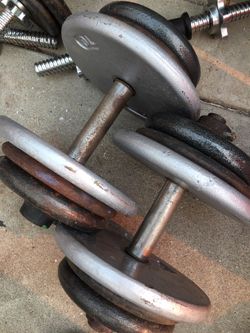 45lb adjustable dumbbell pair (90lbs total)