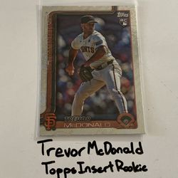 Trevor McDonald San Francisco Giants Pitcher Topps Short Print Insert Rookie Card. 