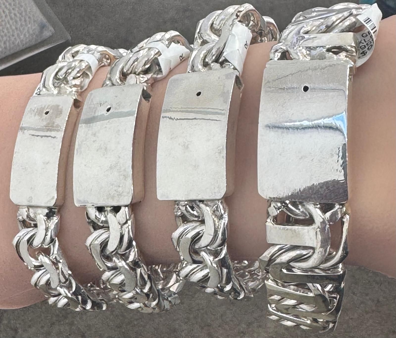 925 Sterling Silver Chino Link Bracelet