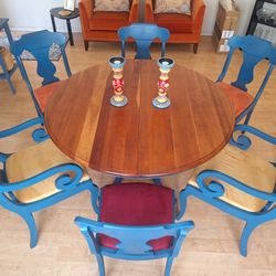 Dining Table 6 Chairs 2 Extentions