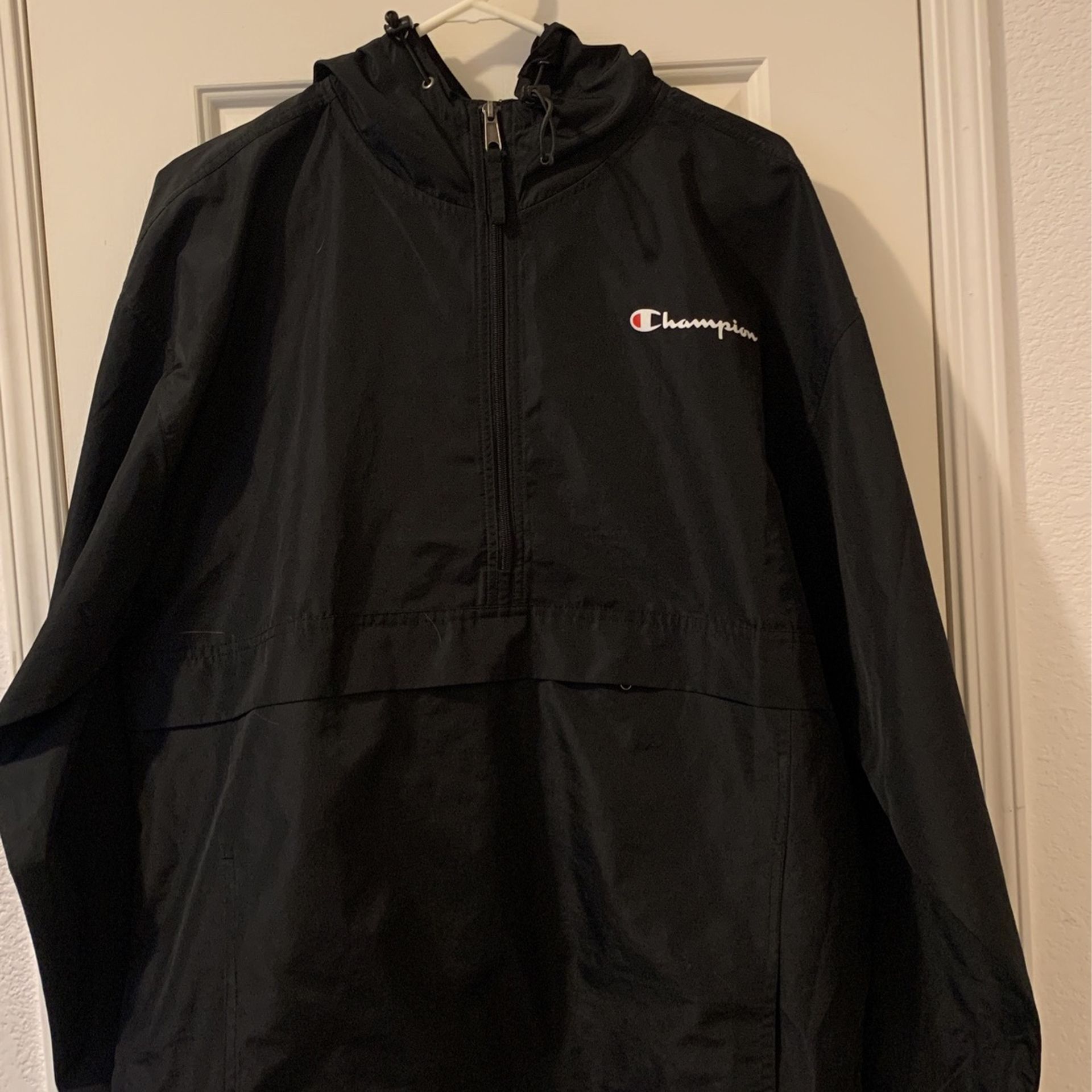 Black champion windbreaker