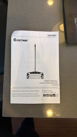 Costway 18” grass lawn aerator