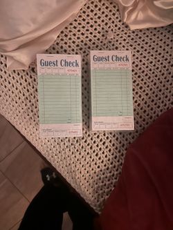 Guest Checks/ Receipts