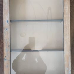 Rustic Shelf Glass Cabinet