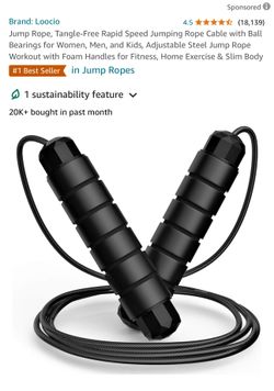 Tangle free jump rope