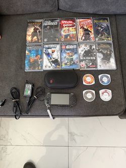 Sony psp and 15 games good condition i bought storage unit and found there asking $220